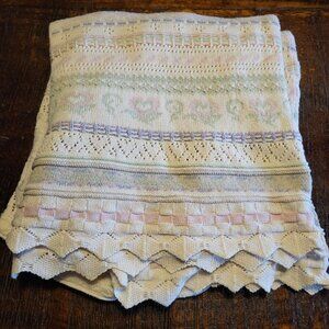 Vintage Northern Tradition Pointelle  knit cardigan